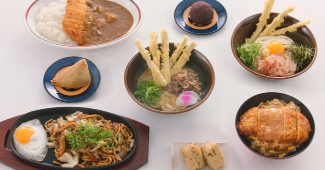 資さんうどん　販売メニューの一部