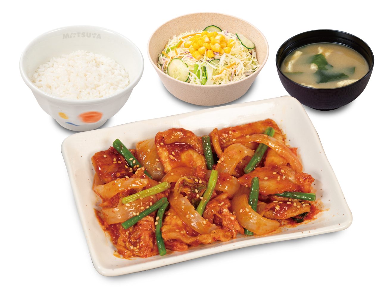 「豚キムチ定食」