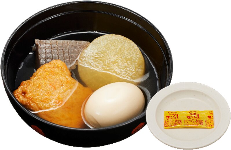 「かっぱの海鮮旨出汁おでん盛り合わせ」537円(税込590円)～