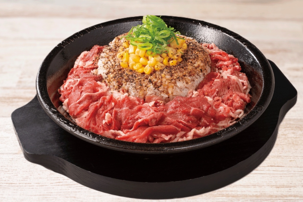 【29%増量後】ビーフペッパーライス(ライスM・お肉特盛り)