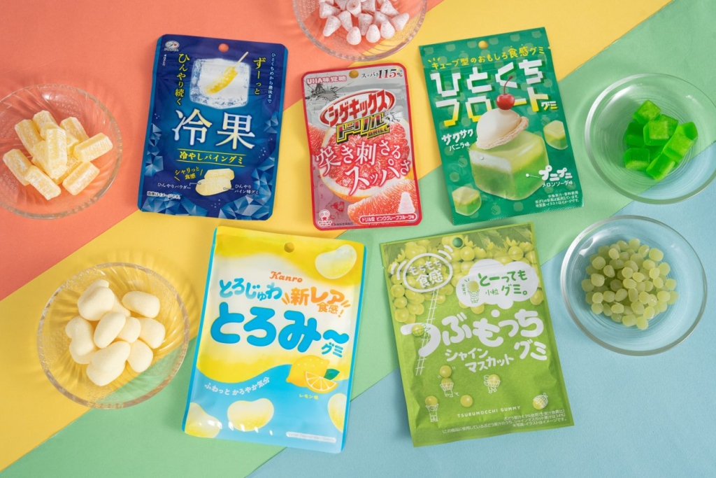 新感覚グミ5種