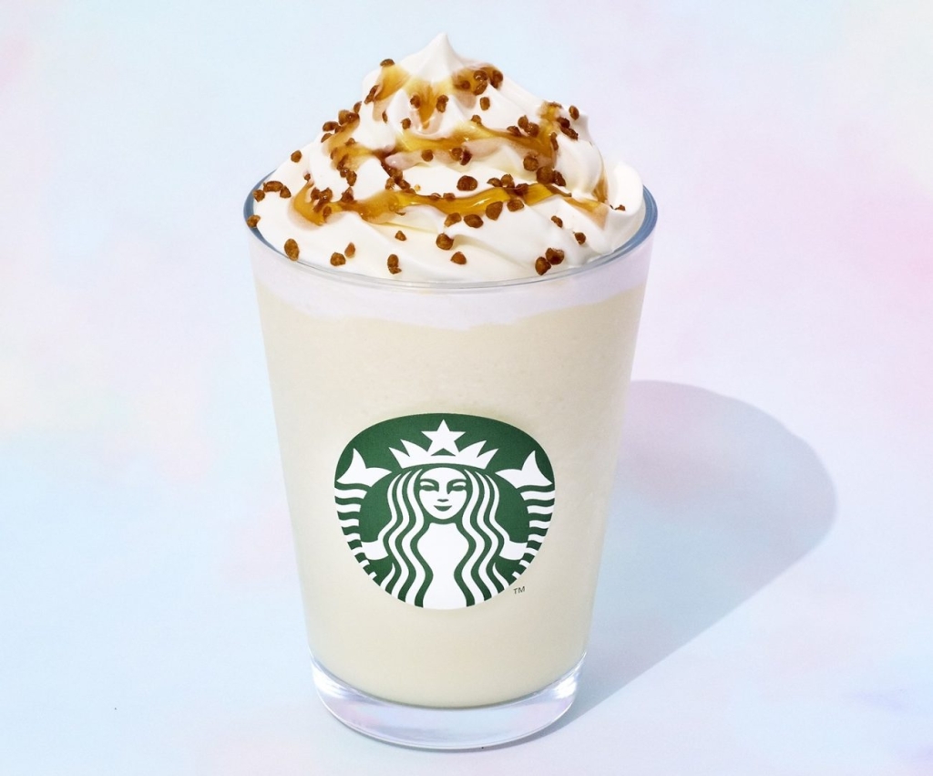 バニラ クリーム フラペチーノ® ＋ ジンジャー シュガー チップ ＋ ペッパー カルダモン メープル ソース