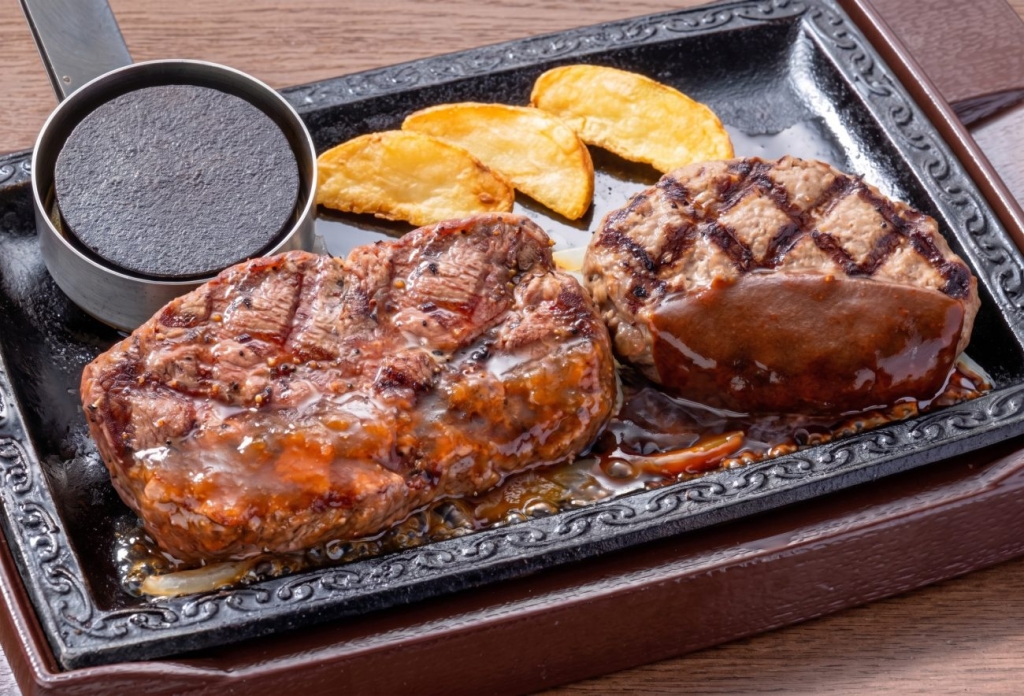 みすじステーキ約150g&超粗びきステーキバーグ
