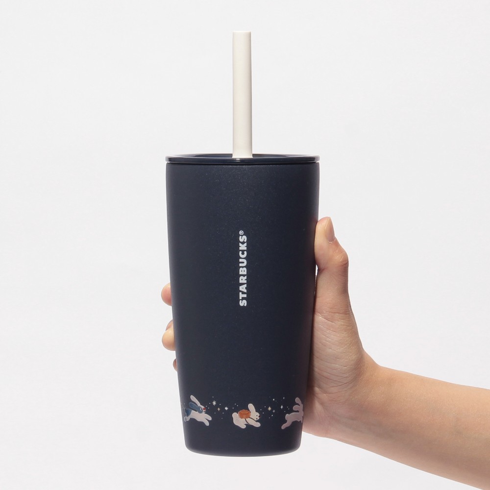 オータムフェスティバル2026替えリッド付ステンレスタンブラー MiiRラビット ネイビー473ml