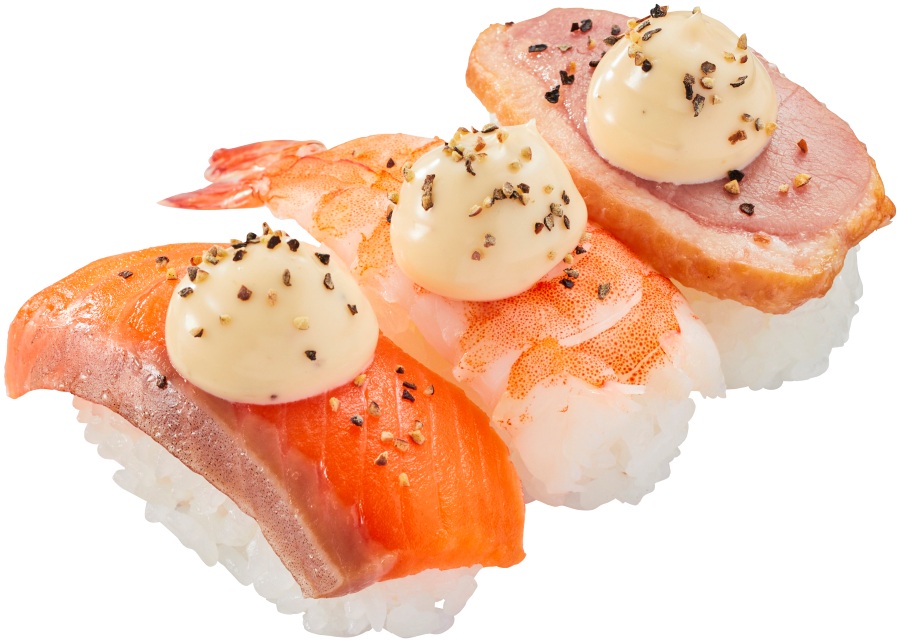 3種のトリュフマヨ寿司食べ比べ