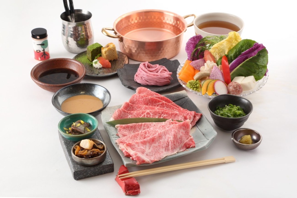 グルメ杵屋・萬野屋「すき焼きしゃぶしゃぶ杵屋萬野」コースメニューイメージ