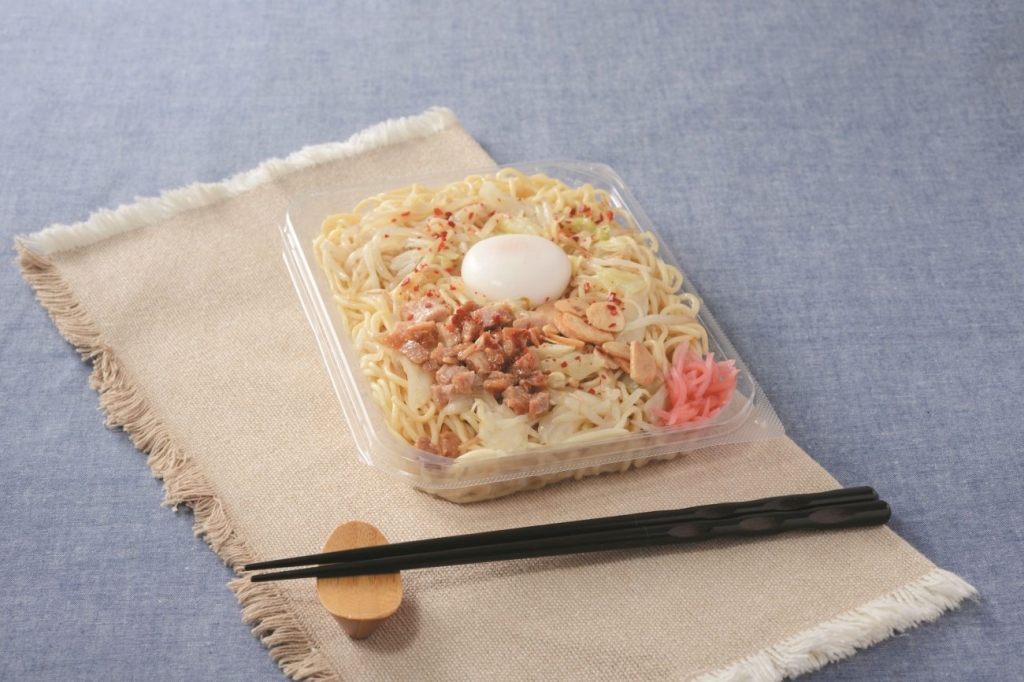 ③月見にんにく塩焼そば