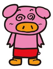 キャラクターの「ブタメンくん」