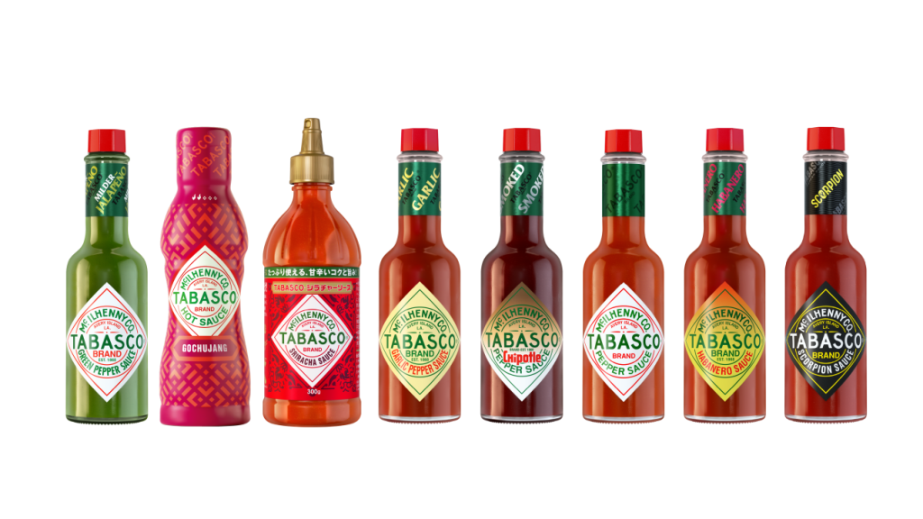 「TABASCO」ブランドラインナップイメージ