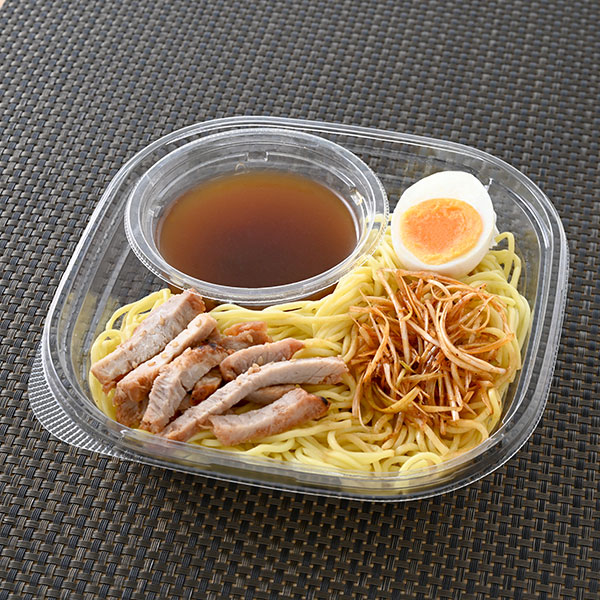 「冷しラーメン(黒マー油使用)」