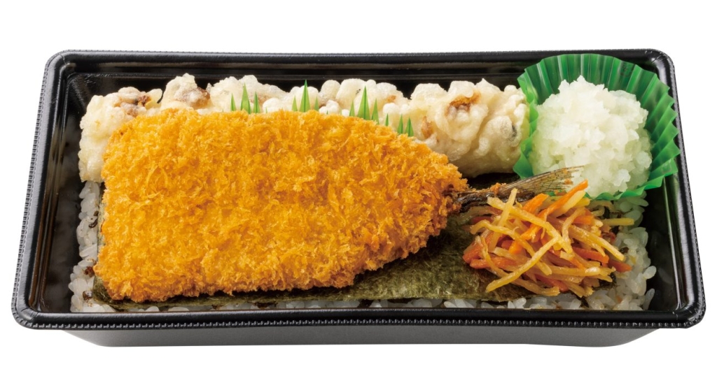 「さんまフライのり弁当」