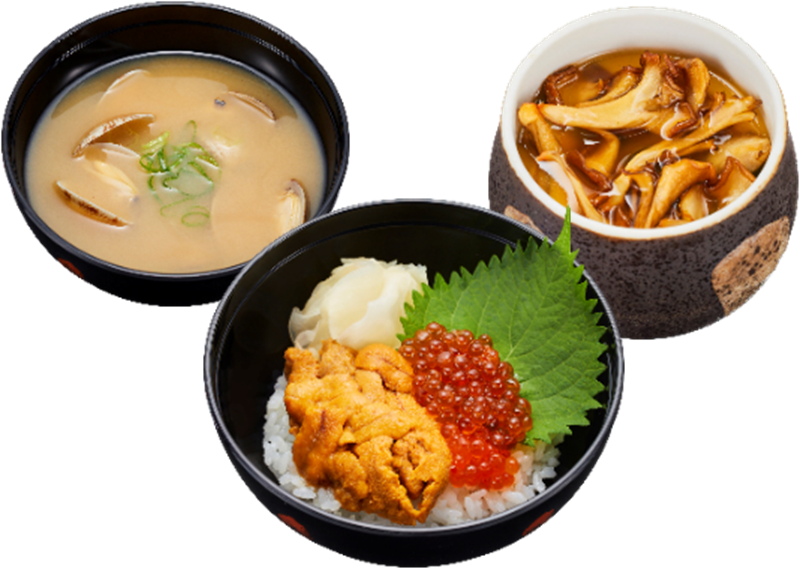 「ごちそう 贅沢うに いくらの小丼セット」