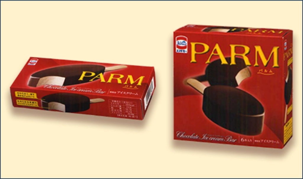 「PARMチョコレート」2005年発売当時のパッケージ