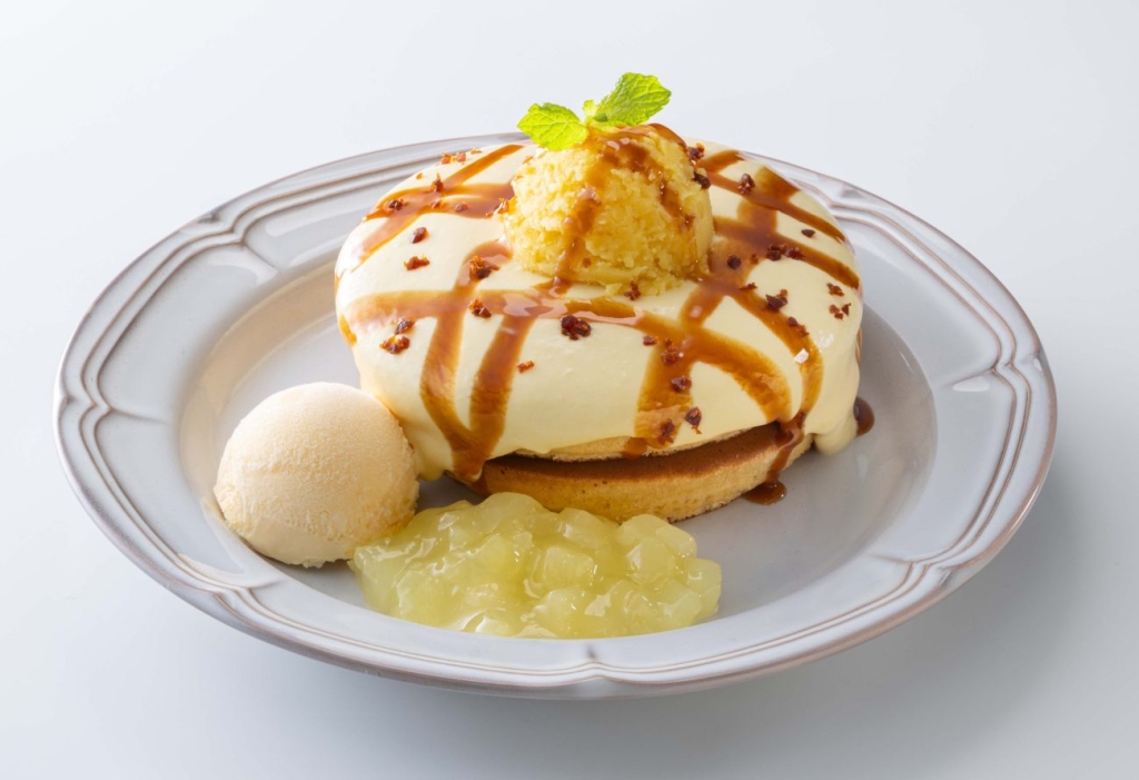 「キャラメル薫る スイートポテトホットケーキ」