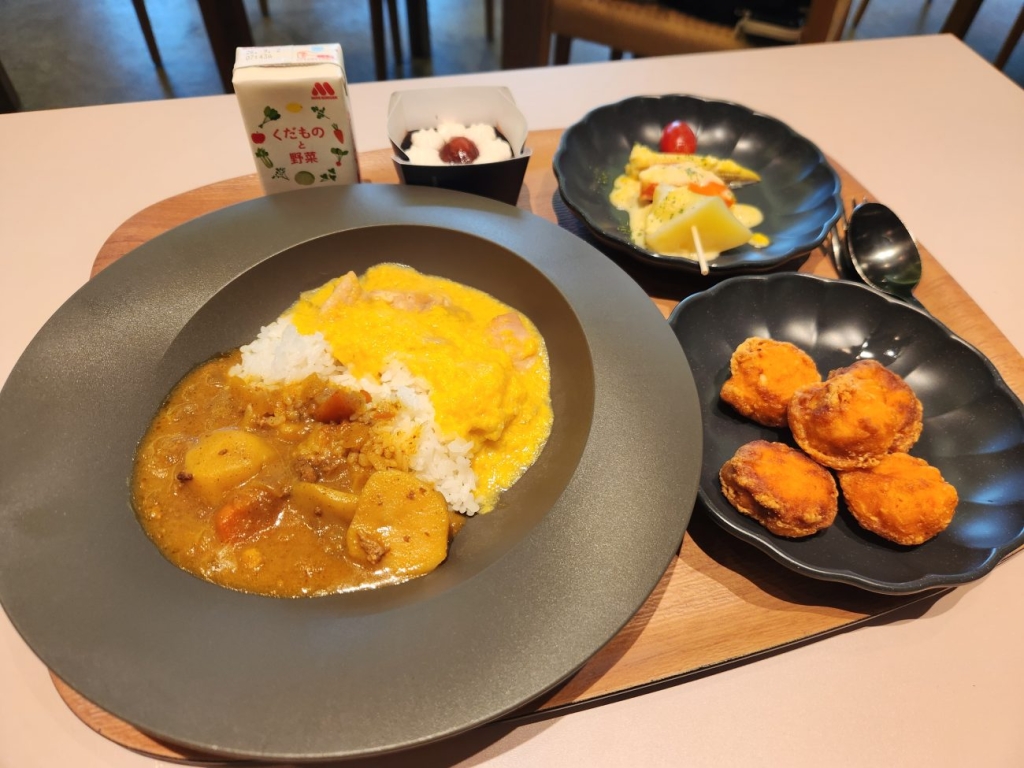 3社の食品を使った、この日だけのプレート