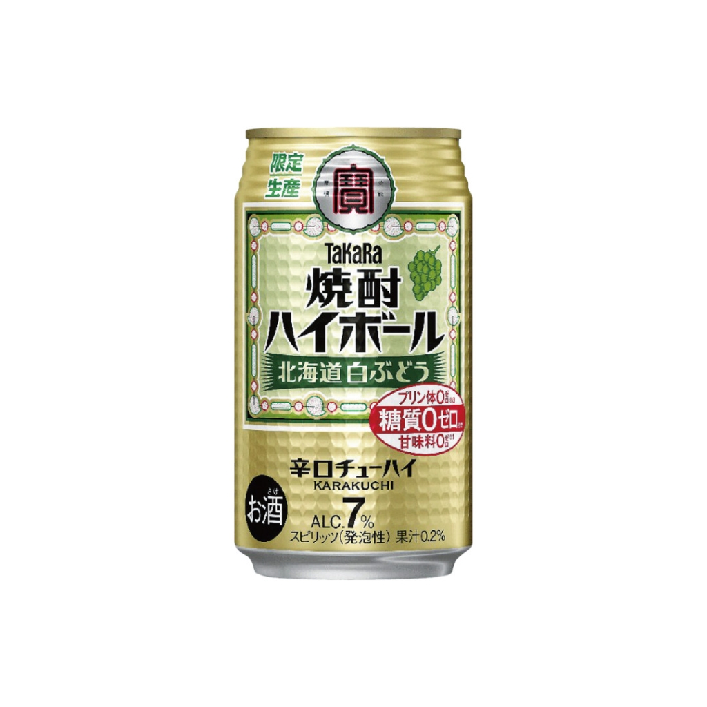 「宝酒造 焼酎ハイボール北海道白ぶどう 350ml」119円