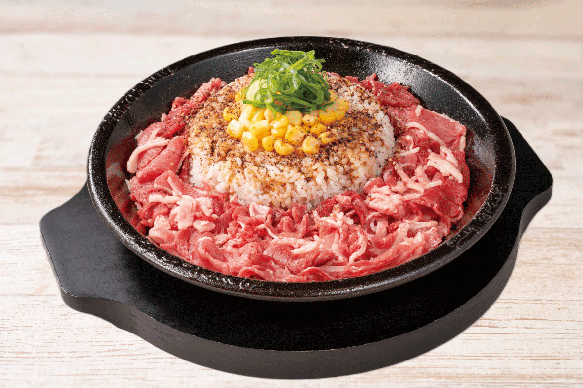 お肉特盛ビーフペッパーライス（ライスM）