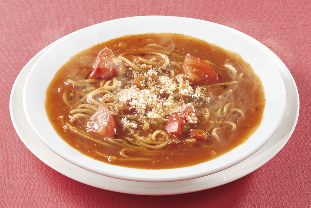 トマトスープパスタ