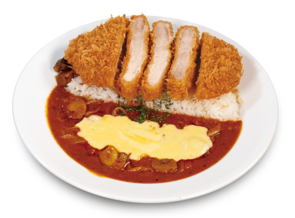 超厚切りリブロースかつチーズトマトハヤシライス