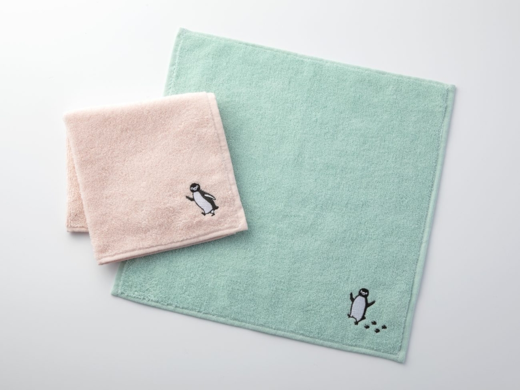 Suicaのペンギン刺繍タオルハンカチ
