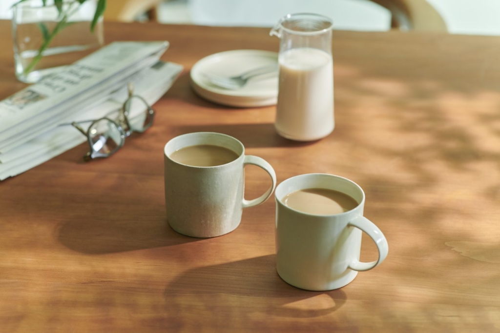 ミルクと合わせることで、やさしい甘みとまろやかな口当たりが広がるカフェオレになるよう設計
