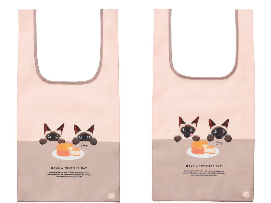 「にゃんともおいしいベイクドチーズタルト」に付属するトートバッグ