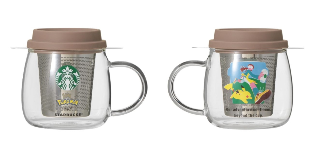 Pokémon + STARBUCKS SSストレーナー付き耐熱グラスマグ コーヒーアドベンチャー 296ml