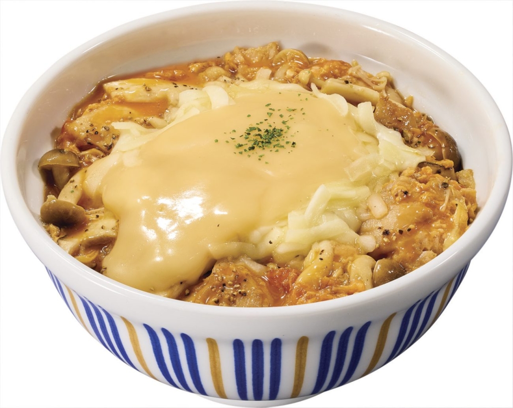 とろ～りチーズきのこ親子丼