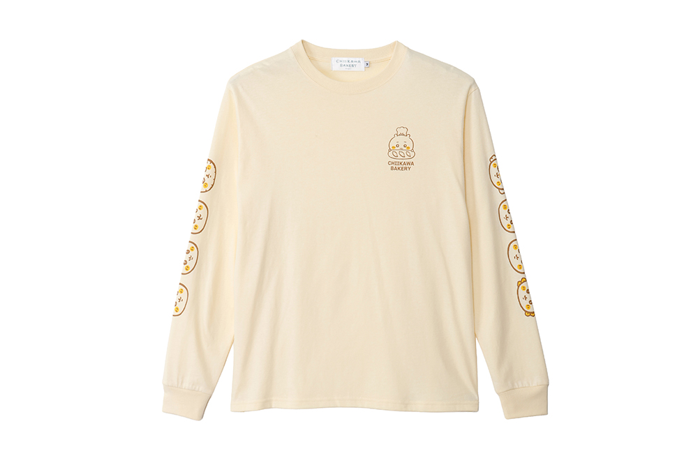 長袖Tシャツ パンなみんな ベージュ