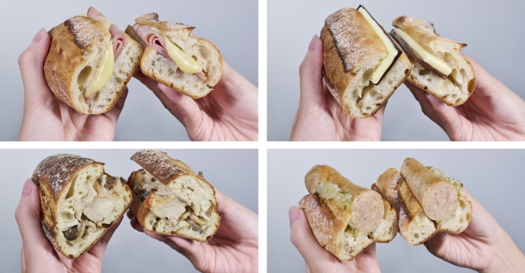 「スターバックス バゲットサンド」4種類