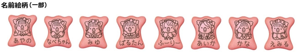 メンバーの名前絵柄(一部)
