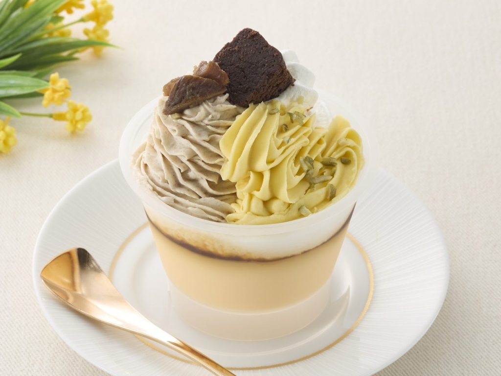 Wモンブランプリン 【2種のマロンクリーム50%増量】