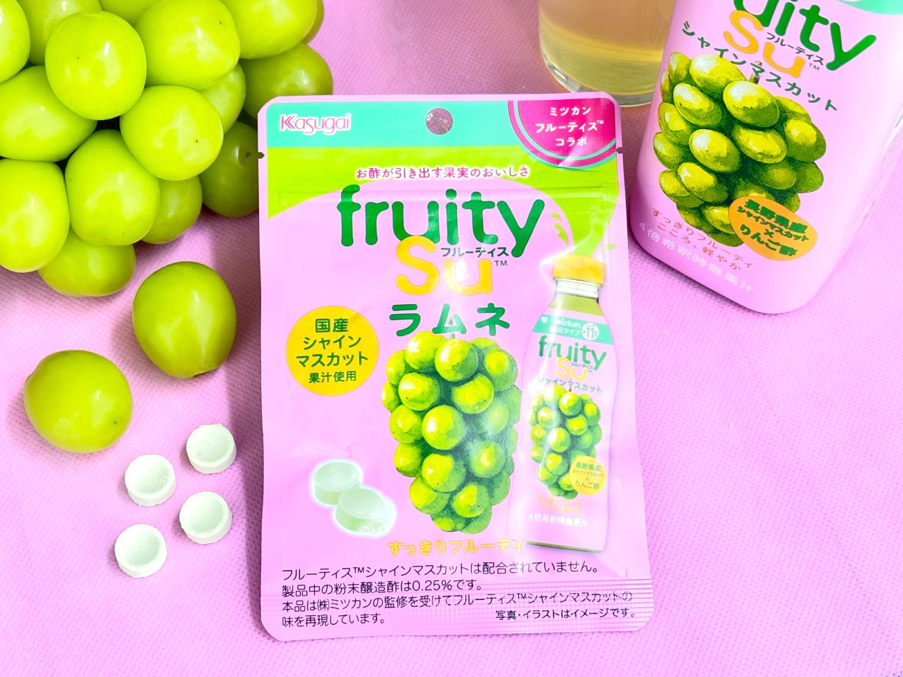 春日井製菓、ミツカン「フルーティス」とコラボ