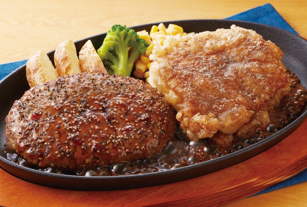 「幻のコショウのチキン竜田&ジョイフルペッパーハンバーグ」