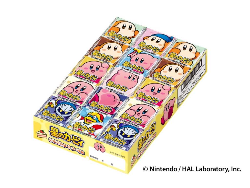 ひと粒タイプの「星のカービィチロルチョコ〈いちごショートケーキ〉」