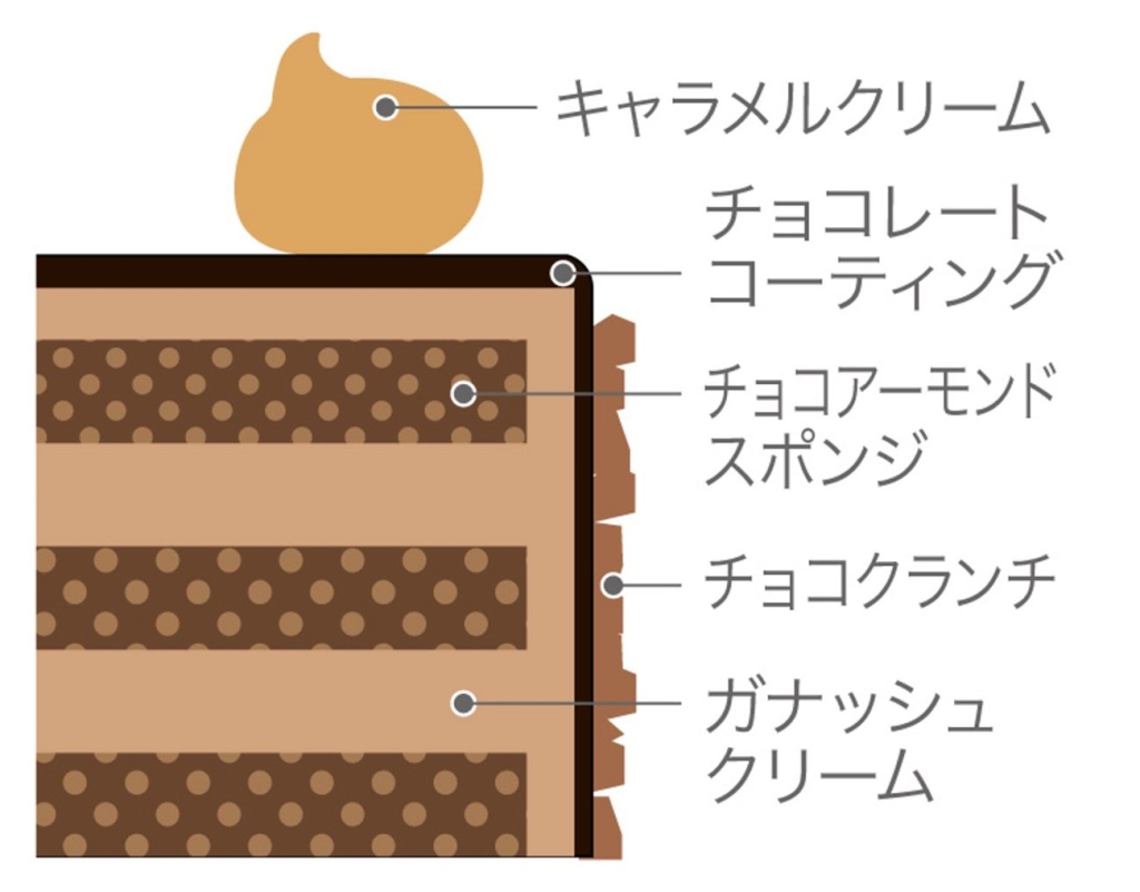 ガナッシュショコラ･ノエル 断面