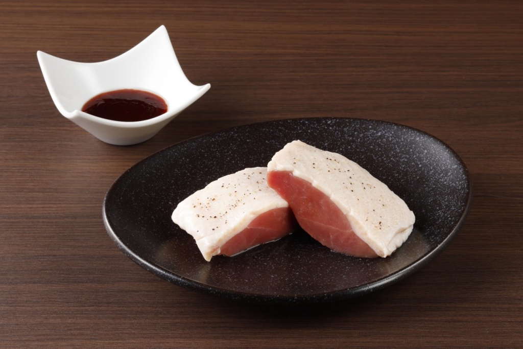 「鴨の王様ステーキ」提供状態