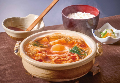 黒豚チゲうどん鍋ごはん付