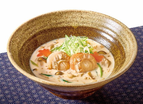 帆立のごま豆乳うどん