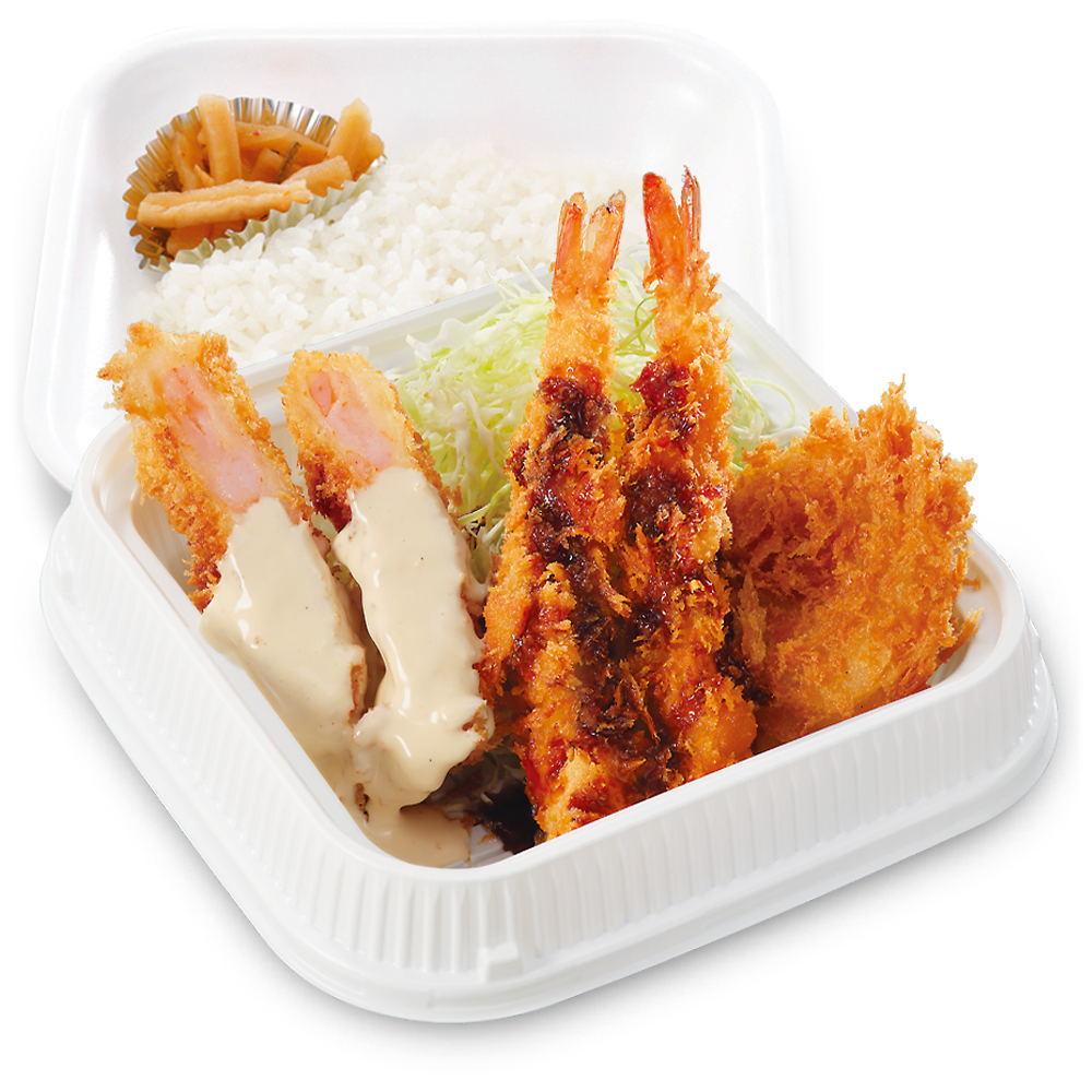 海老トリプル弁当