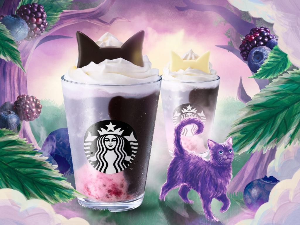 ブラックベリー ヨーグルト フラペチーノ 黒耳ver./白耳ver.