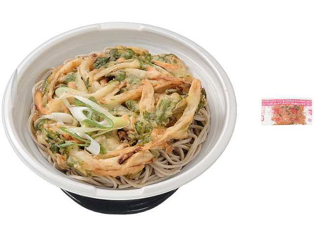 鰹香る旨みつゆかき揚げそば(税込537.84円)