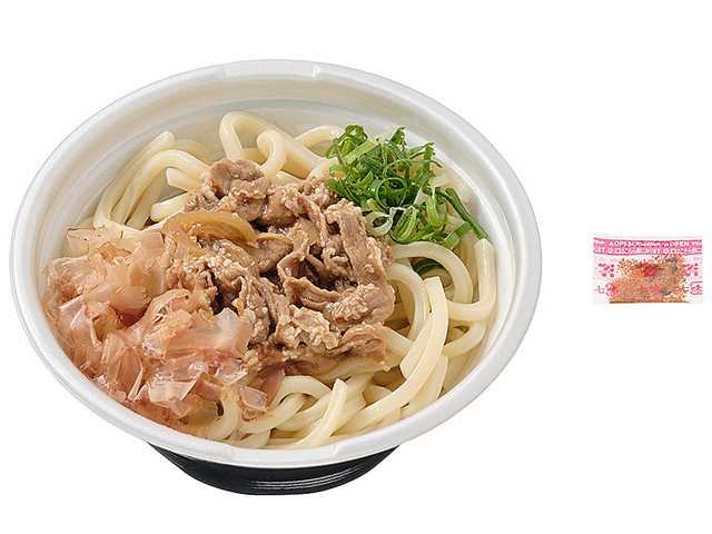 お出汁の旨み 牛肉うどん(税込645.84円)