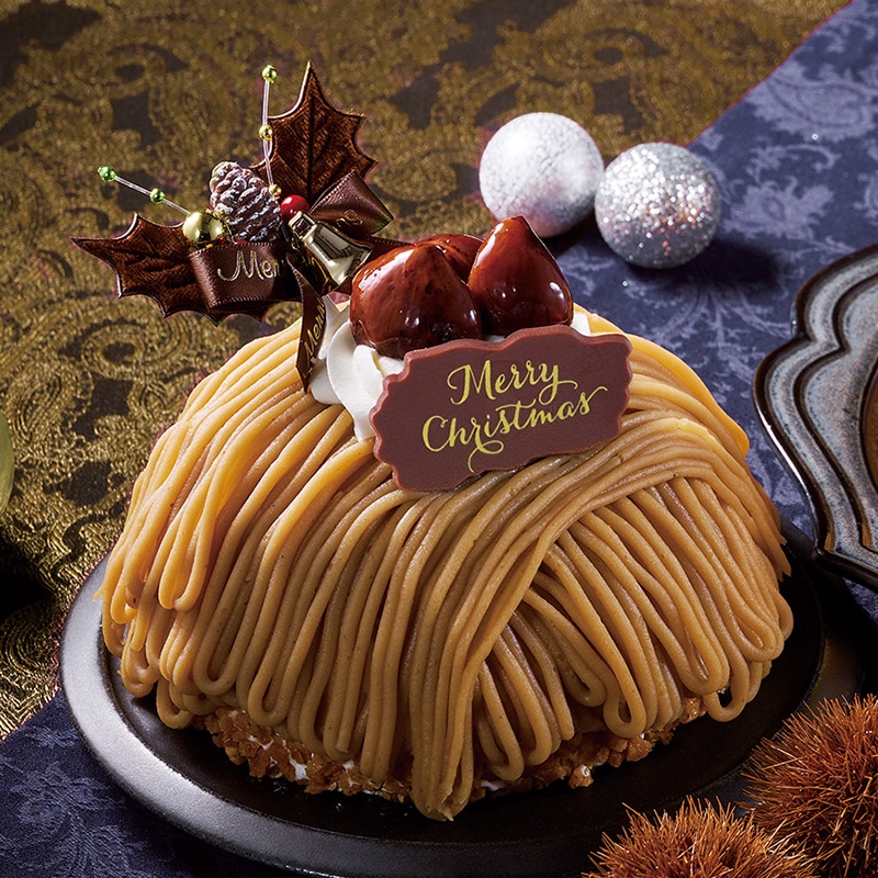 国産和栗使用 Xmasモンブランデコレーション 13cm