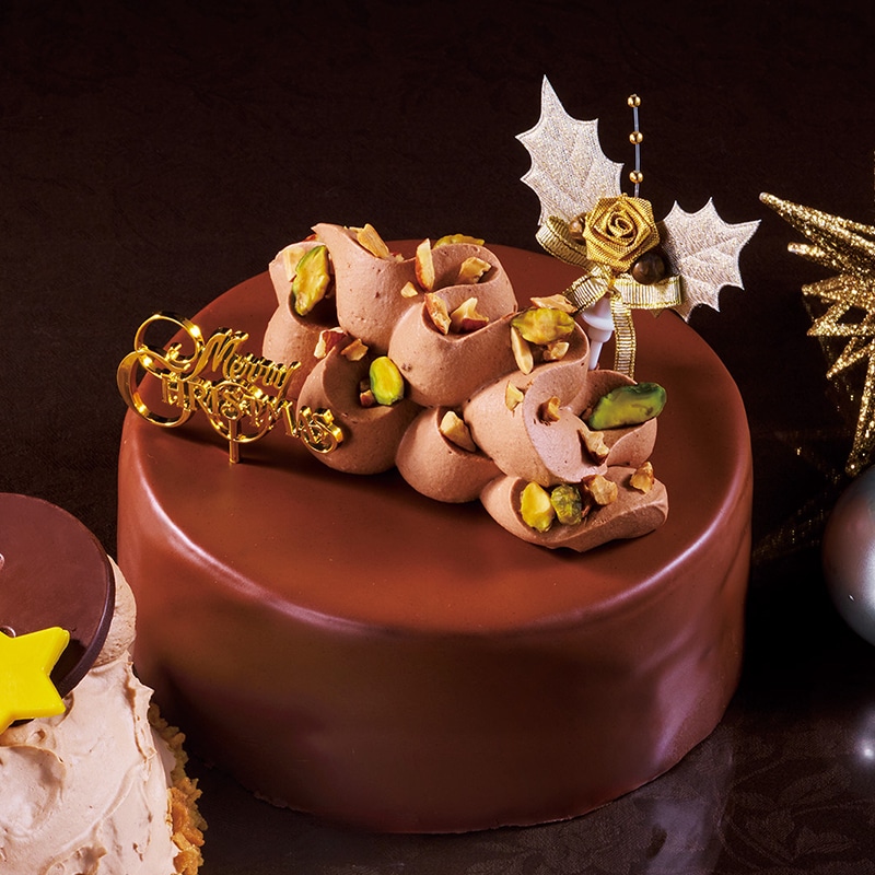 糖質77％カットXmas濃厚チョコデコレーション 14cm