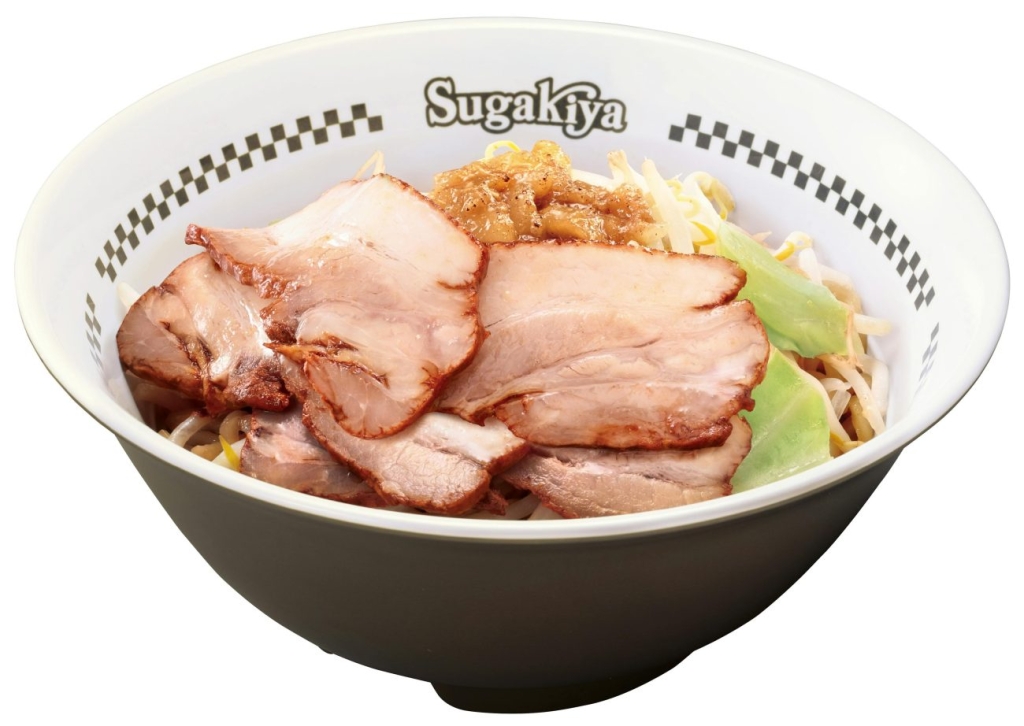 肉入スガジロー油そば(肉4枚):930円(税込)～