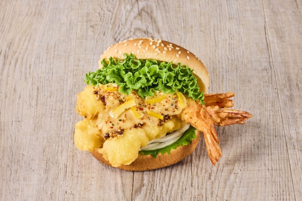 神の海老バーガー ゆず白味噌 890円