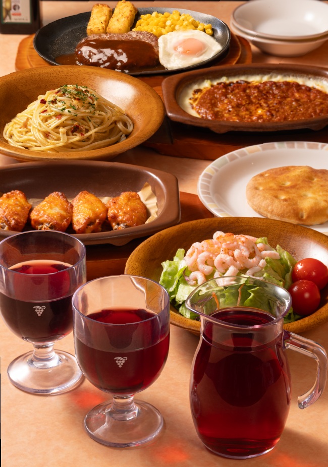 サイゼリヤ　グランドメニュー 一例