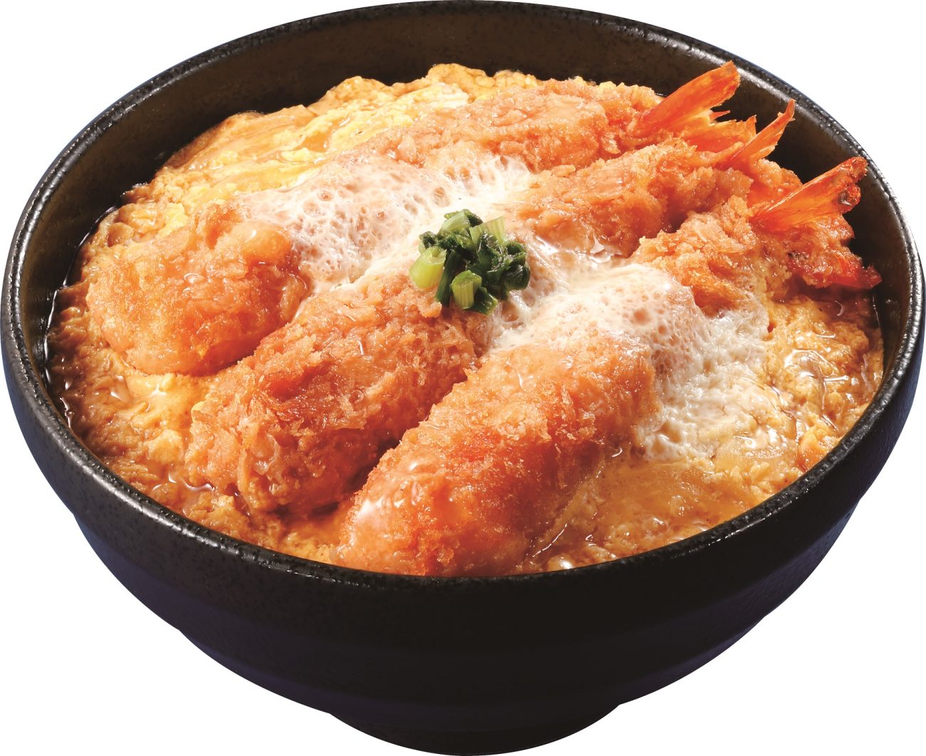 エビフライ卵とじ丼