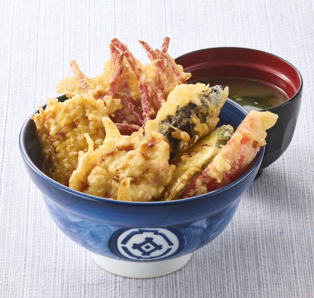 鮮やか ベジポテ天丼